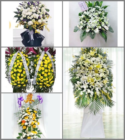 福建龙岩连城县林坊镇白事花篮预定